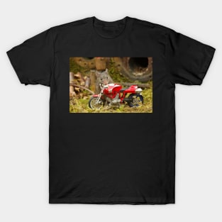 Mouse on a motorcycle 3 T-Shirt